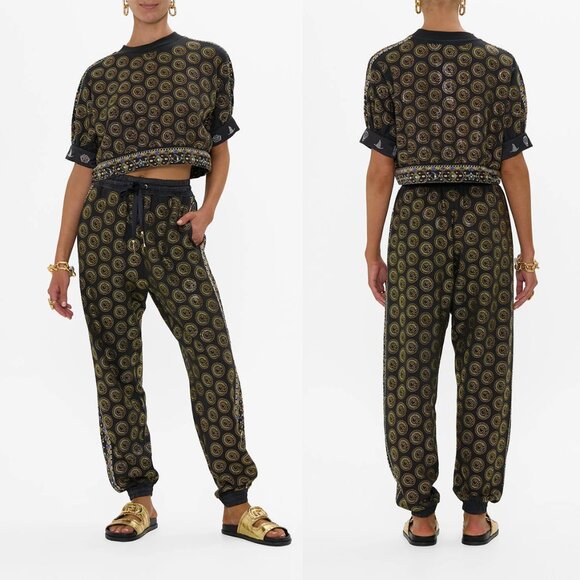 Camilla Wicked Oversized Cropped Tee and Jersey Track Pant in Defy Gravity NWT